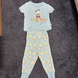 Disney Parks -baby Donald Duck t-shirt and pants set -6 months